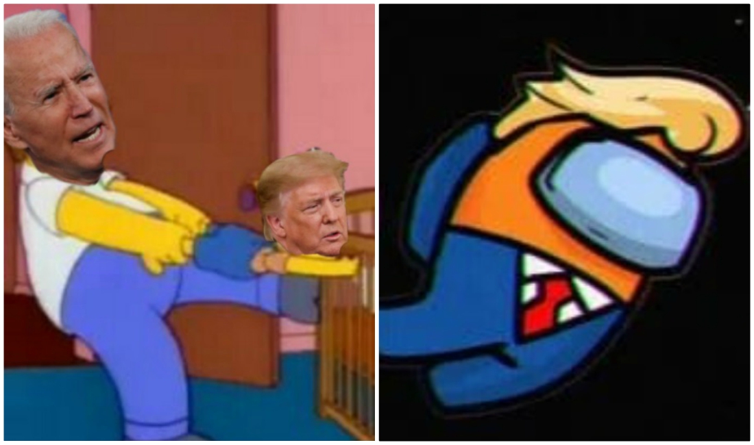 Los memes y el hashtag "Bye, bye Trump" inundó las redes sociales (Twitter).
