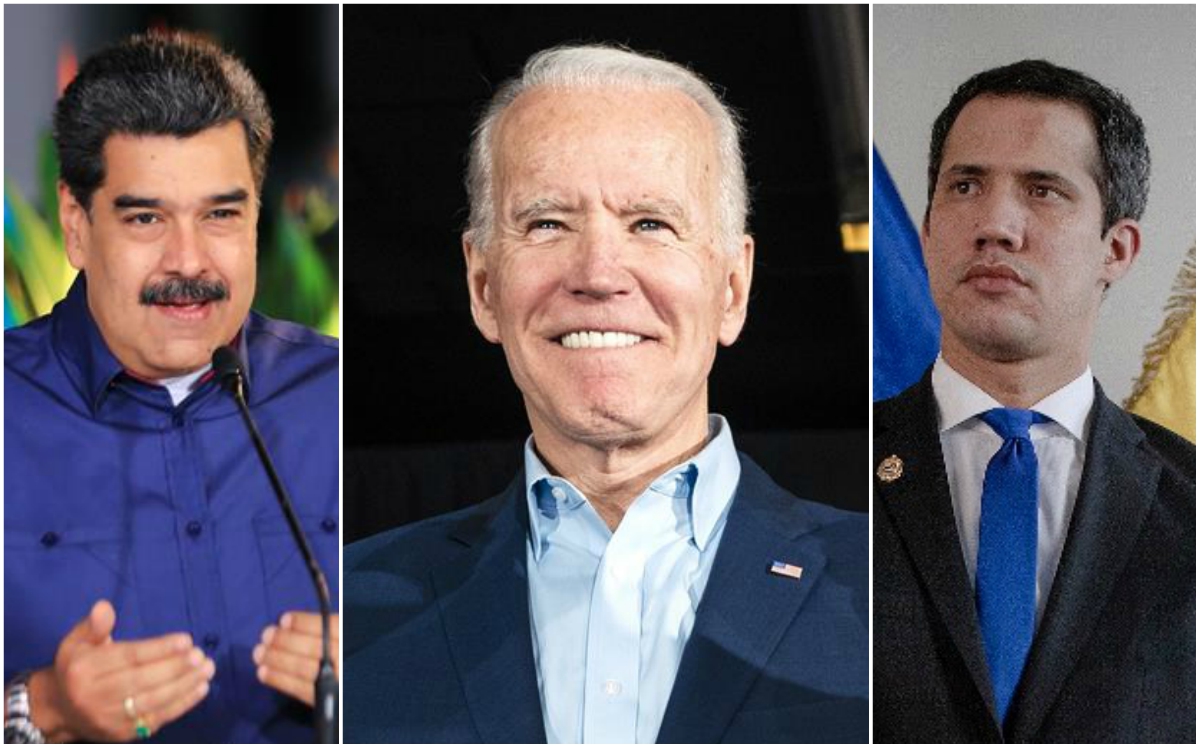 Nicolas Maduro, Joe Biden y Juan Guaidó / EFE