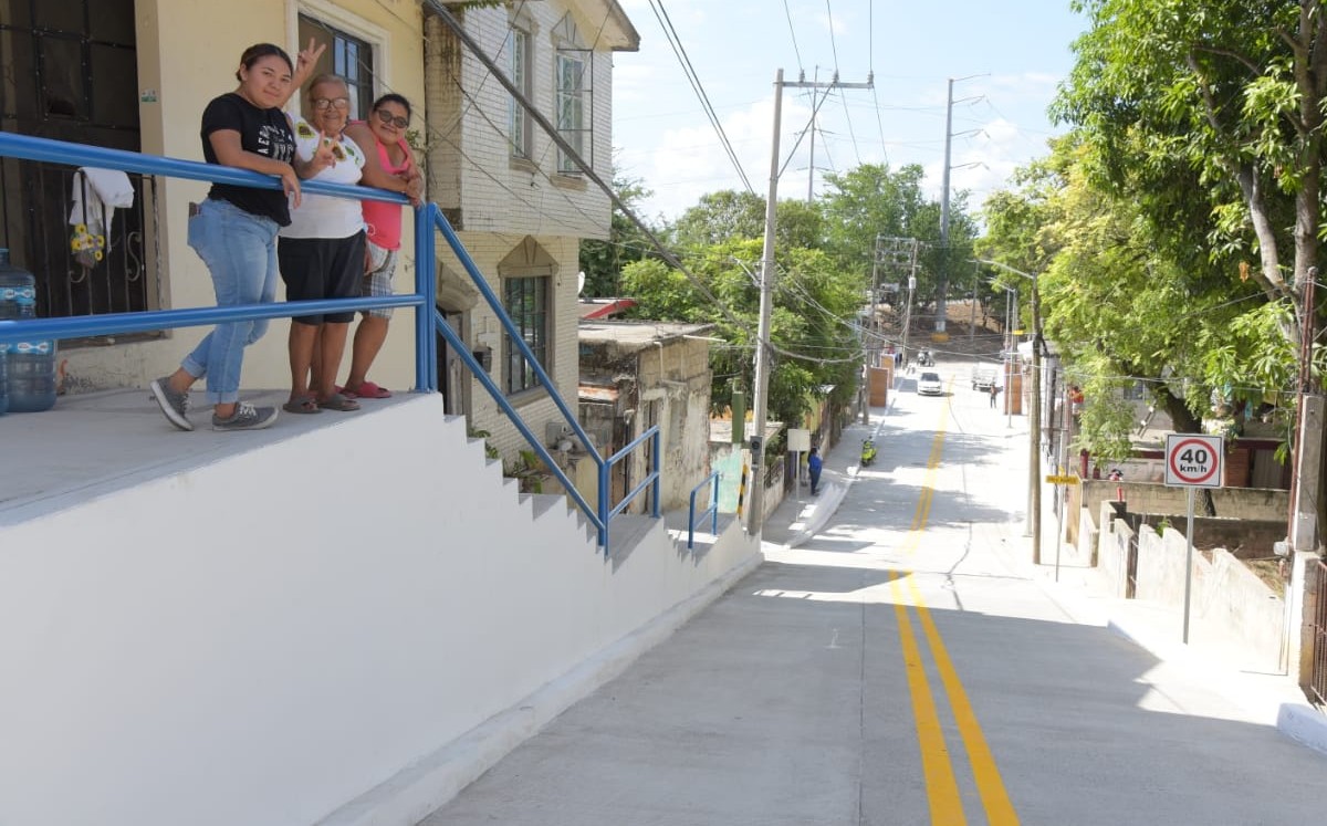 Pavimentación de calles en Tampico. (Cortesía)