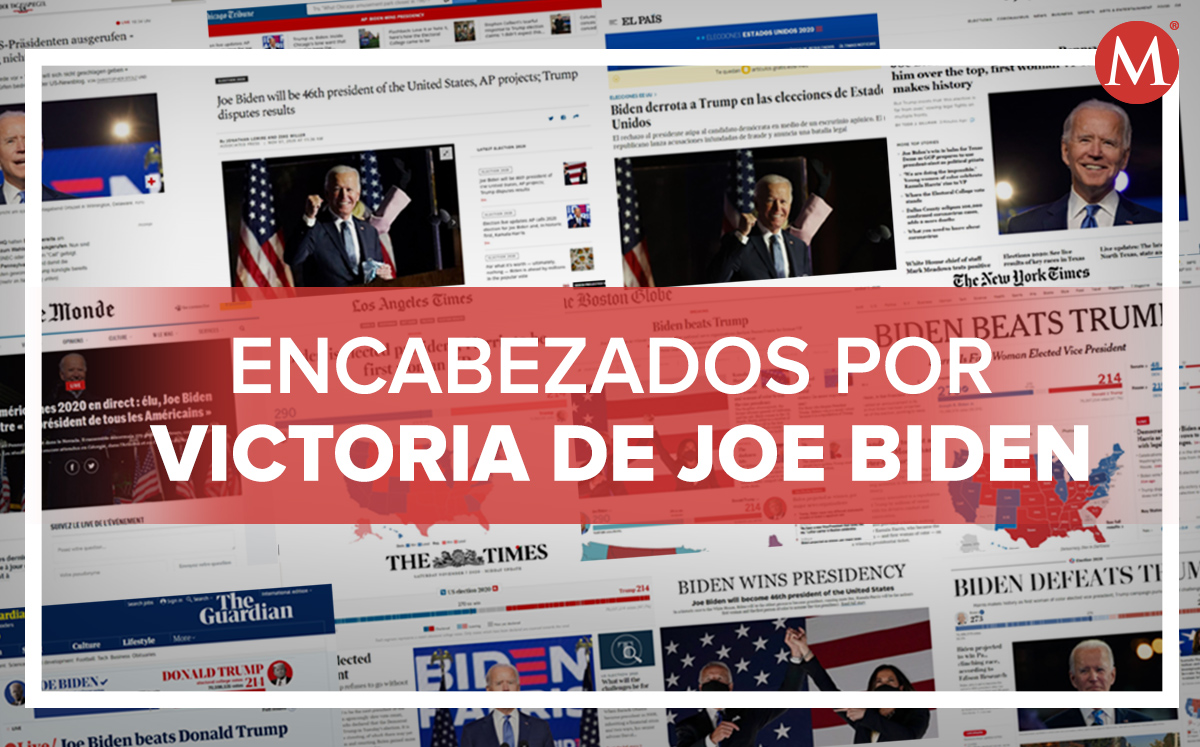 Así fue reportada la victoria de Joe Biden en las elecciones presidenciales tras ganar Pensilvania y Nevada. (Especial)