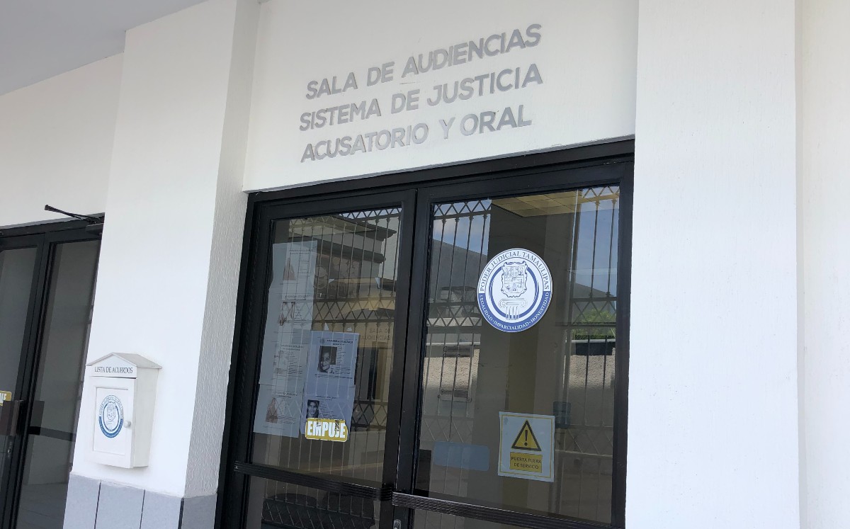 Sala de juicios orales en Tamaulipas. (Antonio Hernández)