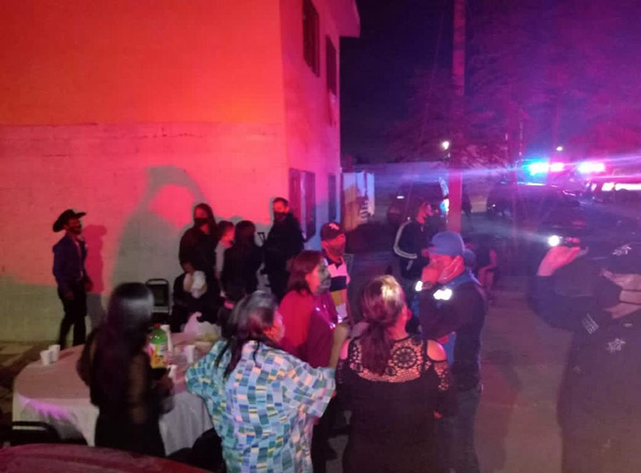 También se dispersó un evento social en la colonia Nueva Aurora. (Especial)