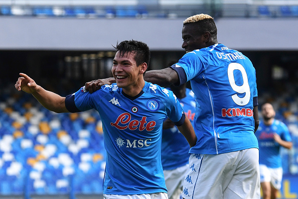 Hirving Lozano se luce con gran asistencia en el Bolonia vs Napoli (Twitter)
