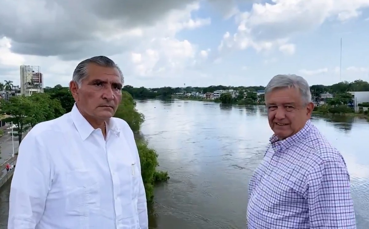 López Obrador sigue en Tabasco tras suspender su gira en Nayarit este fin de semana. (Captura)