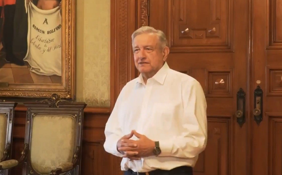 "Triunfó la vía pacífica y se restableció la democracia", expresó López Obrador sobre Bolivia. (Captura de pantalla)