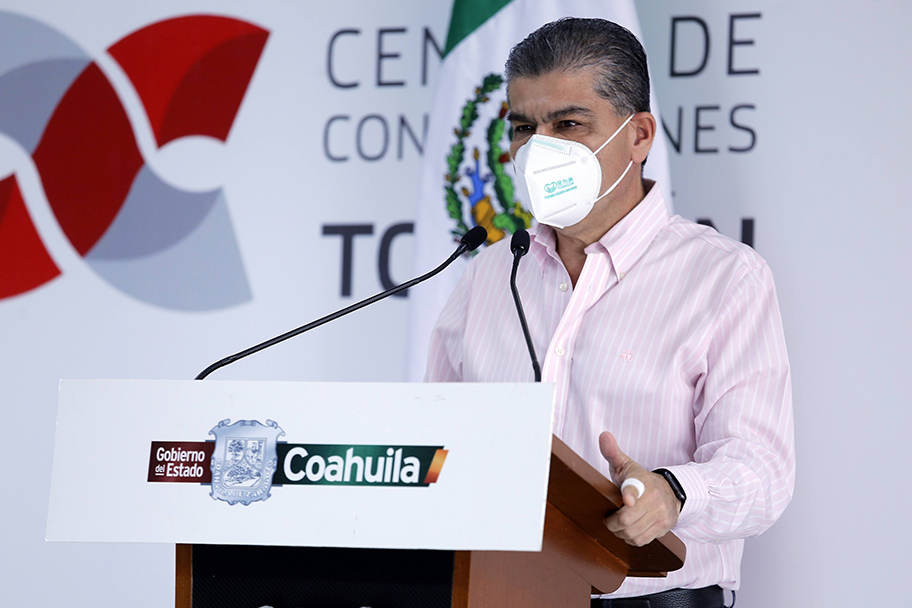 Gobernador de Coahuila, Miguel Riquelme. (Mauricio Román)
