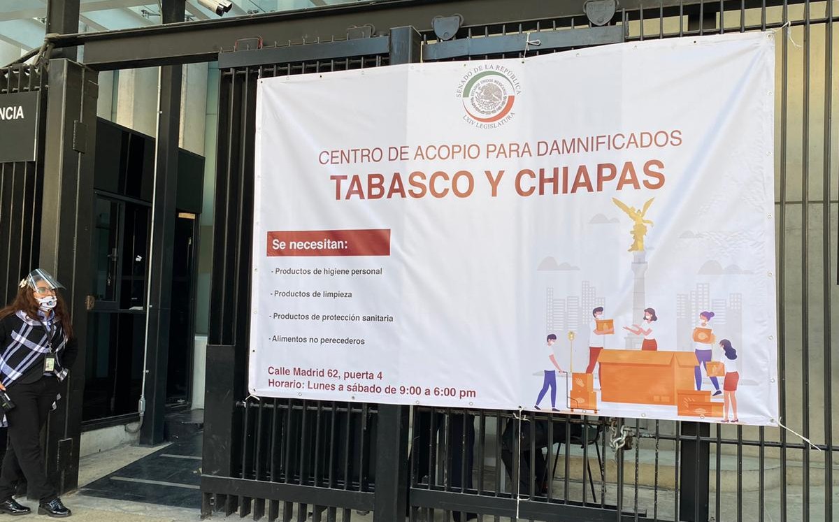 En las próximas horas saldrá el primer tráiler de ayuda para los damnificados en Chiapas y Tabasco. (Especial)