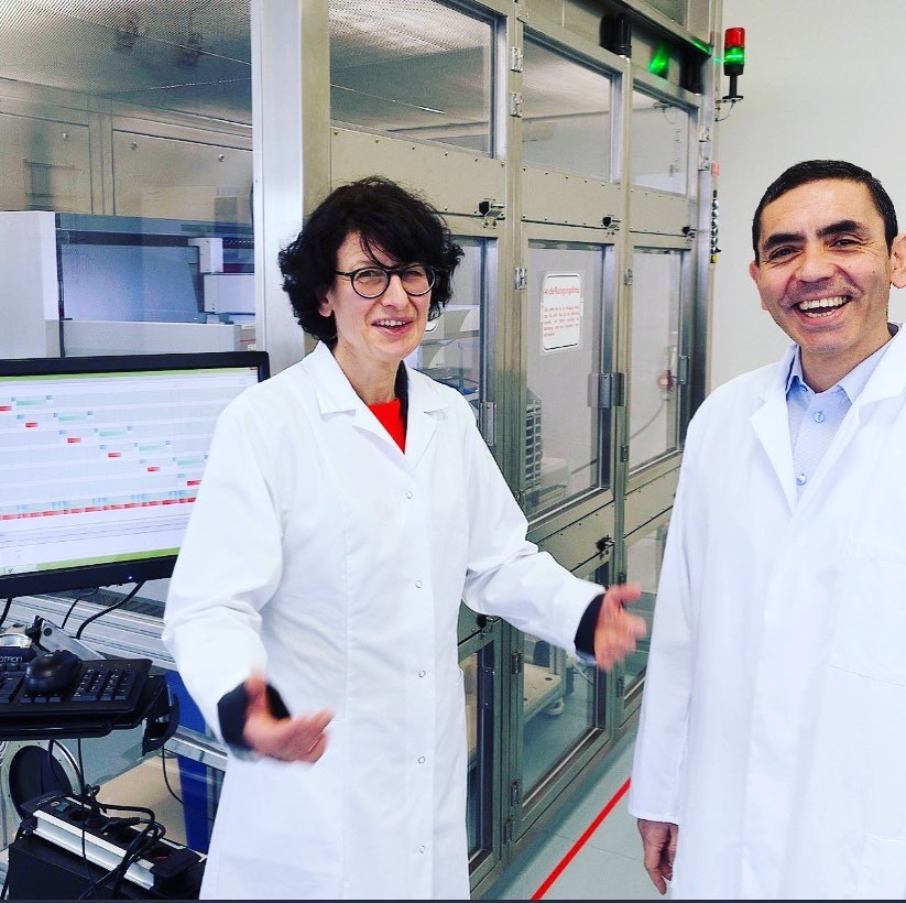 Ugur Sahin y Ozlem Türeci. (Instagram @yamanmenajerlik)