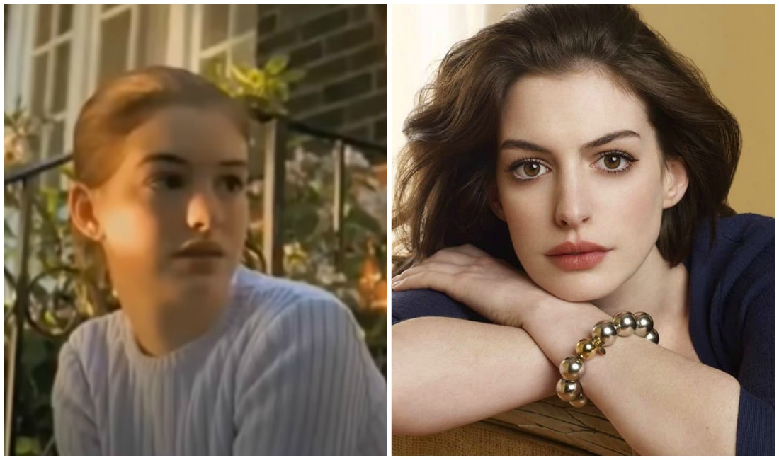 Anne Hathaway tenía 14 años cuando participó en el comercial (YouTube/Instagram).