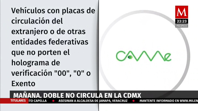 Habrá doble Hoy No Circula en CdMx por altas concentraciones de ozono