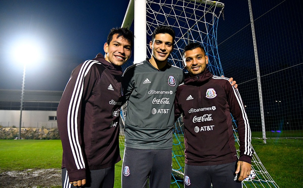 'Chucky' Lozano, Raúl Jiménez y 'Tecatito' Corona (Imago7)