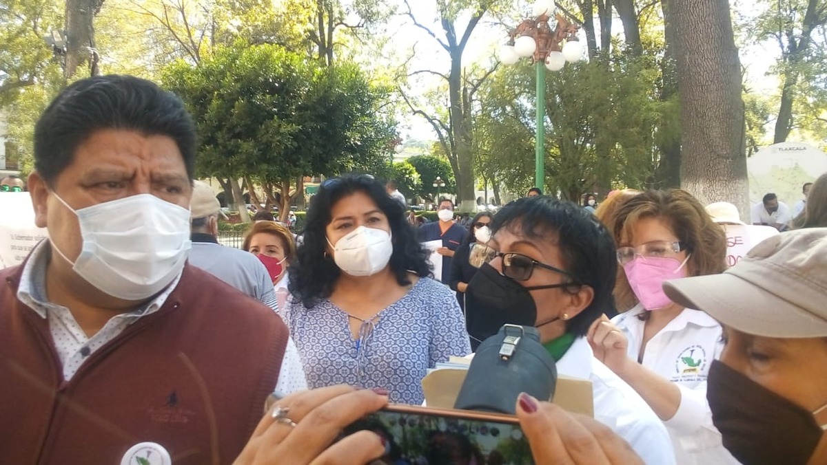El contingente solicitó frenar el hostigamiento laboral. (Adolfo Tenahua)