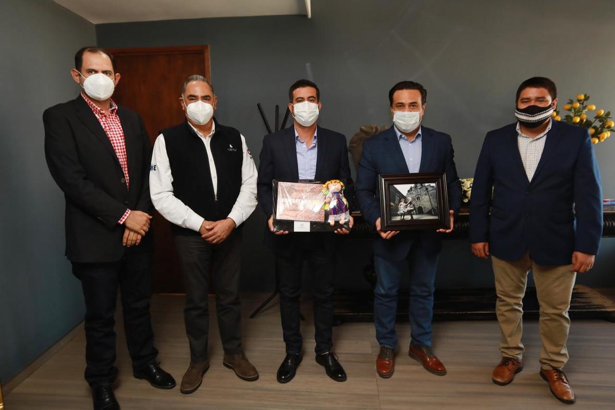 Daniel Andrade Zurutuza, alcalde electo de Huejutla, estuvo en la ciudad de Querétaro