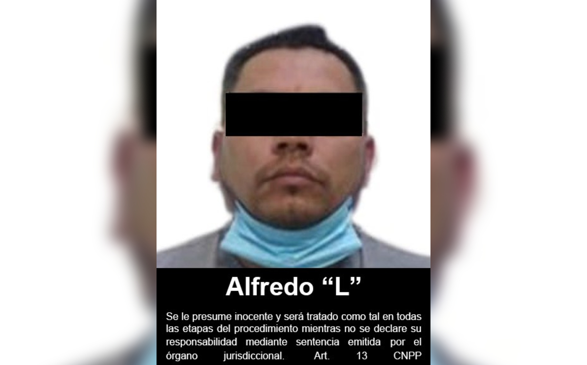 José Alfredo “N” es un presunto integrante del grupo criminal “La Línea”. (FGR)