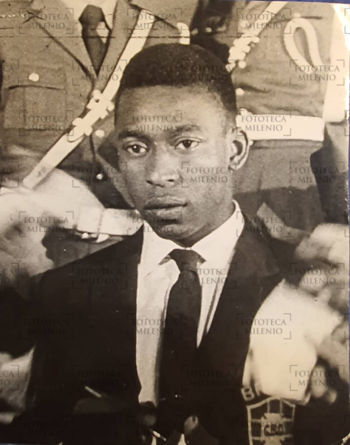 Pelé, campeón del mundo con Brasil en 1958 (Fototeca Milenio)