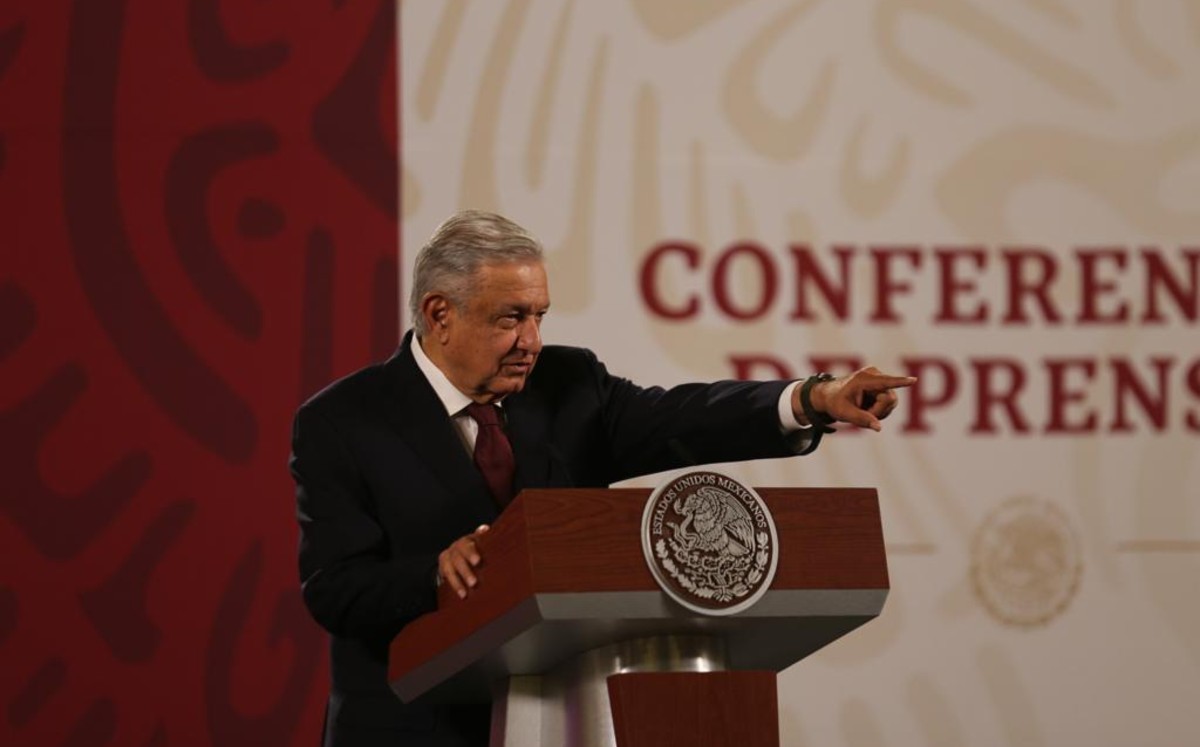El presidente Andrés Manuel López Obrador en La Mañanera. (Jorge Carballo)