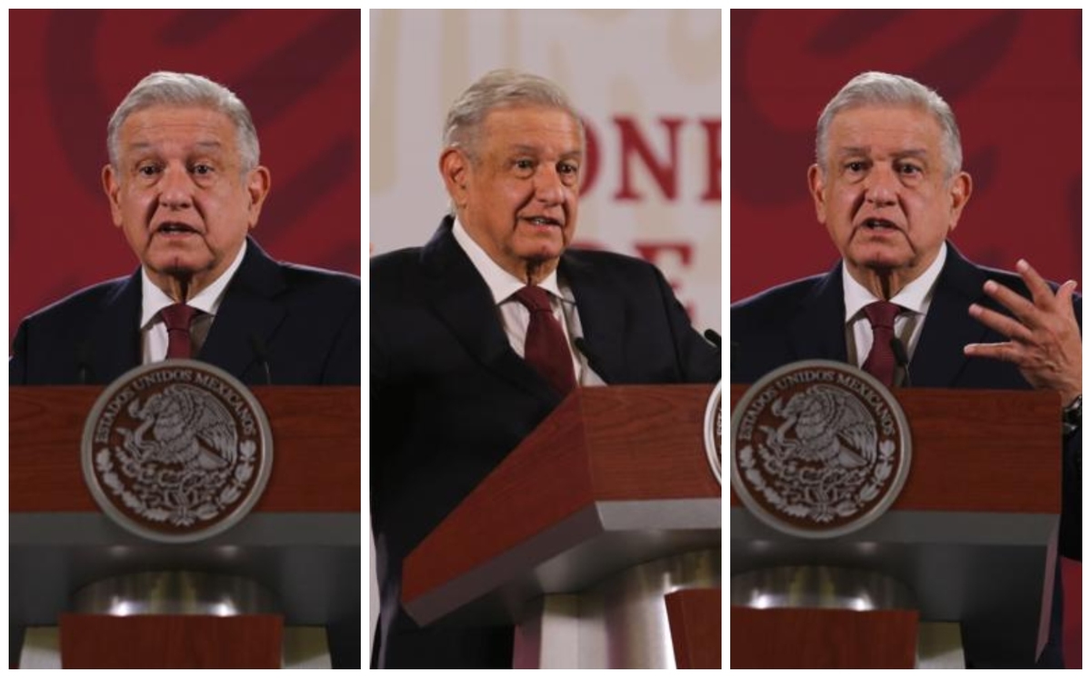 El presidente López Obrador en conferencia de prensa matutina. (Jorge Carballo)