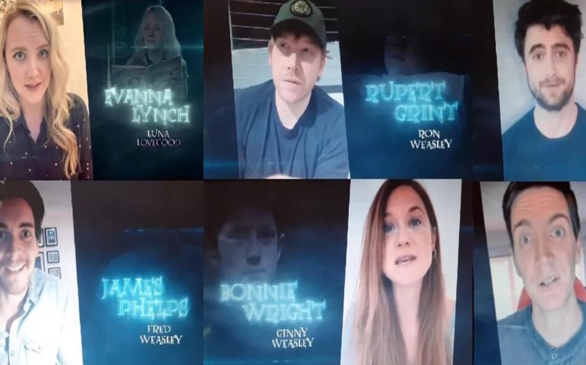 Así fue el reencuentro del elenco de 'Harry Potter' (Twitter).