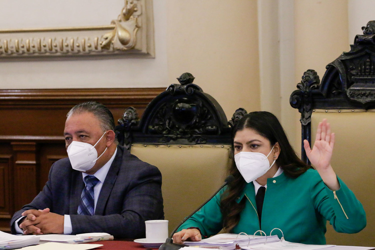 Claudia Rivera en sesión de Cabildo. (Agencia Enfoque)