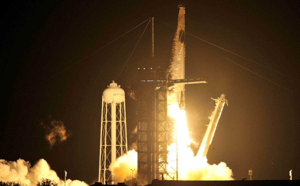 Despegue de la misión espacial. (Reuters)