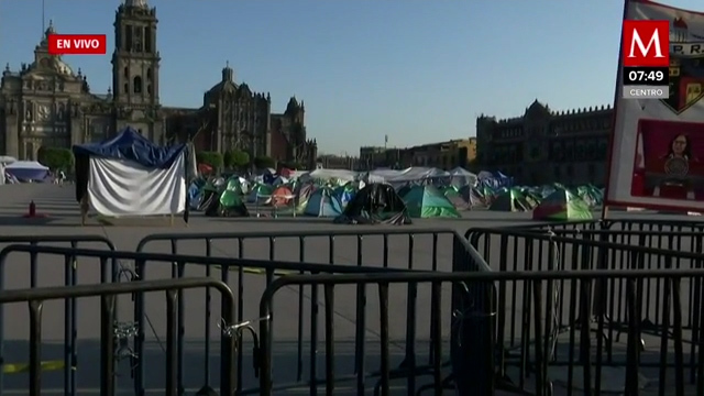 FRENAAA, aún sin levantar campamento del Zócalo de CdMx