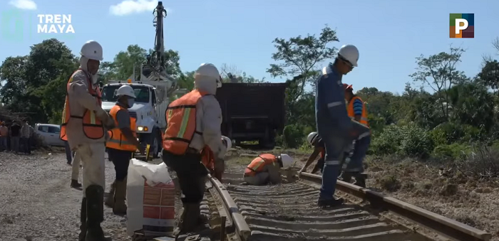 Avances en la construcción del Tren Maya. (Especial)
