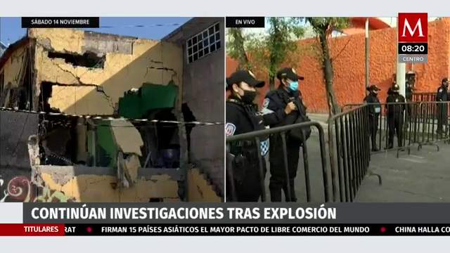 Continúan investigaciones tras explosión en la Morelos