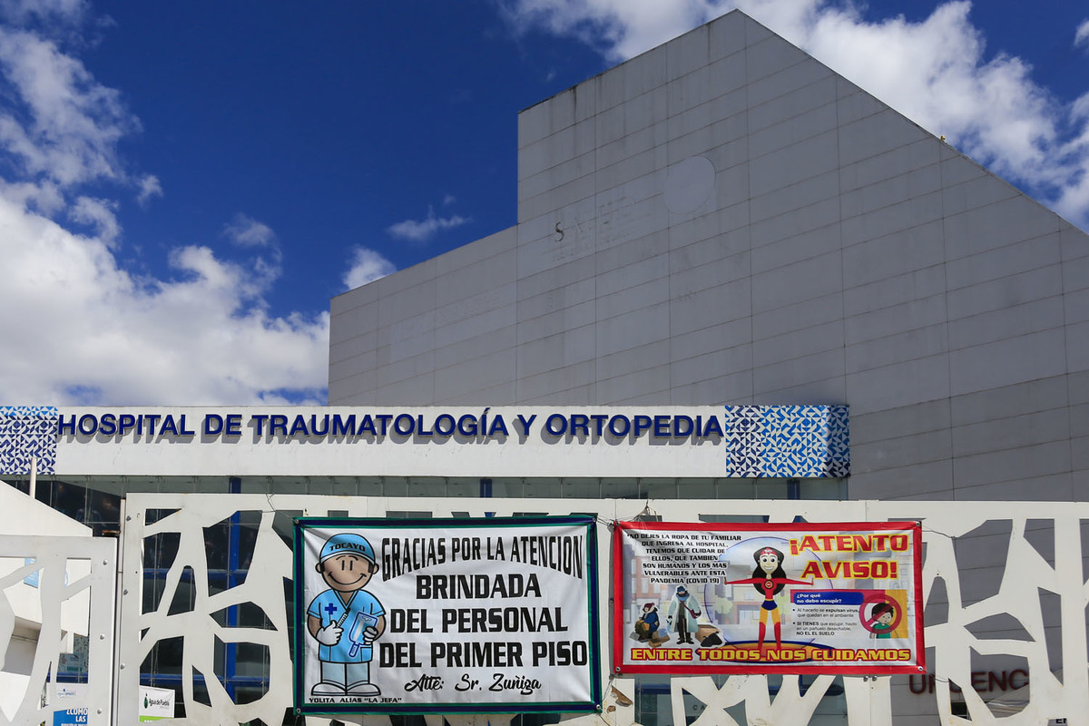 El hospital de Traumatología y Ortopedia luce sin actividades al interior y exterior. (Andrés Lobato)