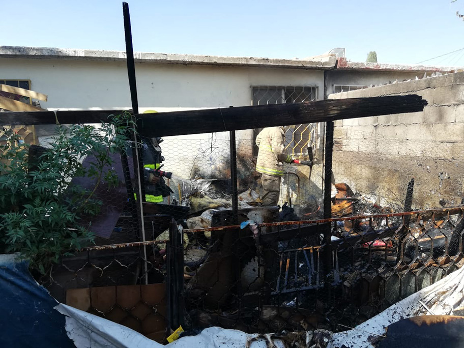 Incendio en domicilio de Torreón. (Notivox Digital)