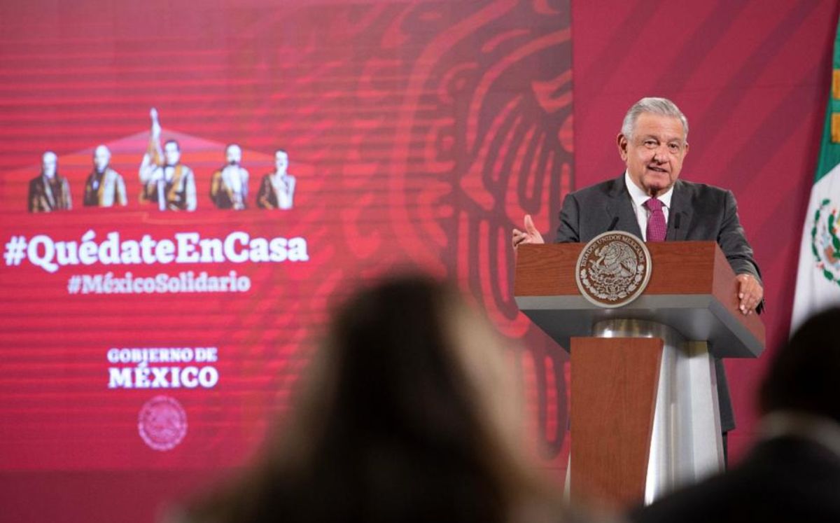 Andrés Manuel López Obrador durante su conferencia matutina. Foto: (Especial)