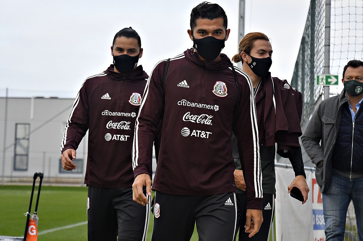 Jorge Sánchez, Henry Martin y Sebastián Córdova, jugadores del América (Imago7)