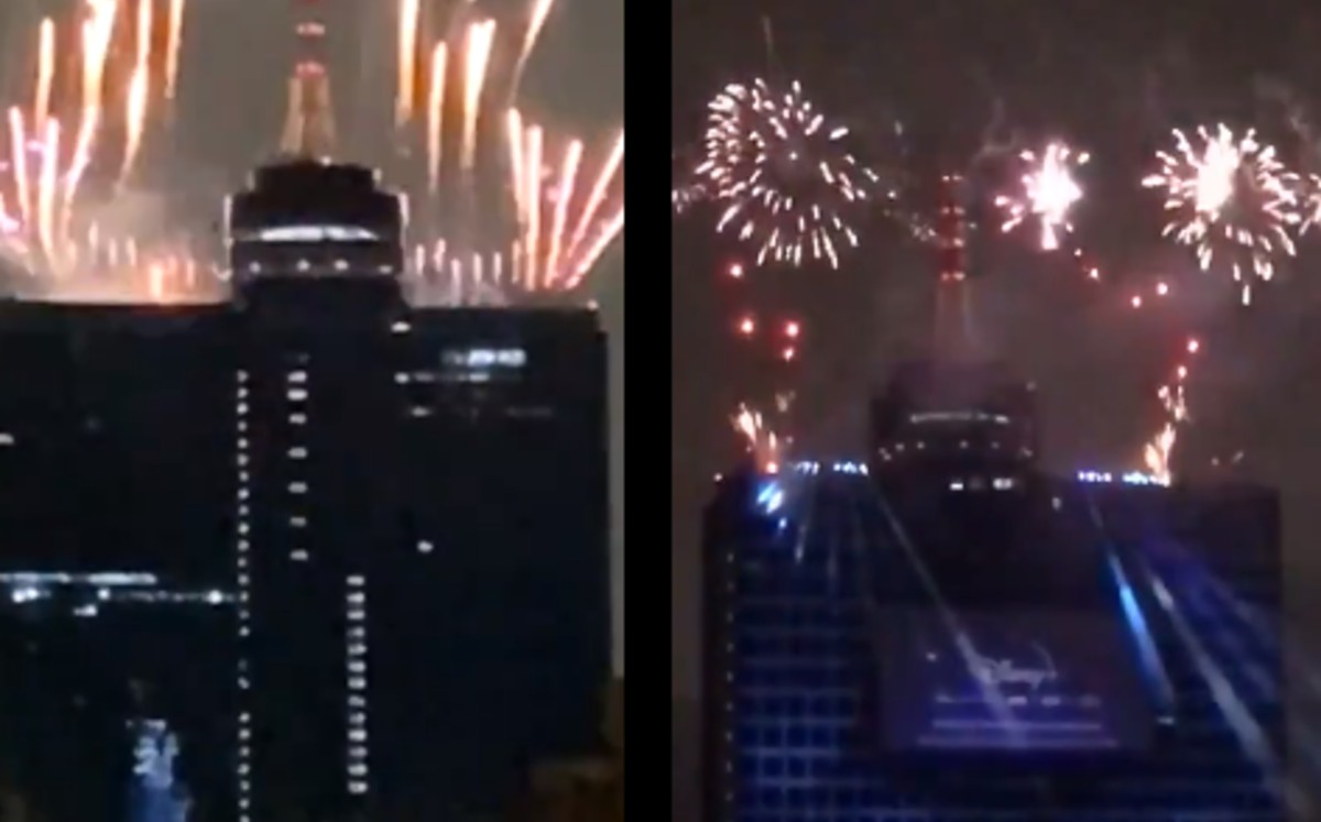 Así se quejaron habitantes de CdMx por la pirotecnia que lanzó Disney Plus desde el WTC. (Captura)