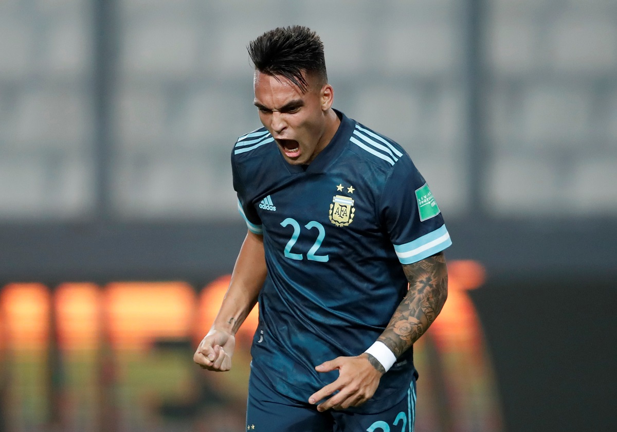Lautaro Martínez, delantero de la selección de Argentina (Reuters)
