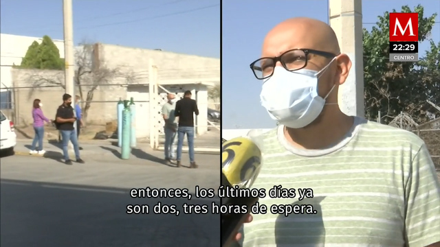 Saturan compra de oxígeno en Gómez Palacio; hacen fila desde la madrugada