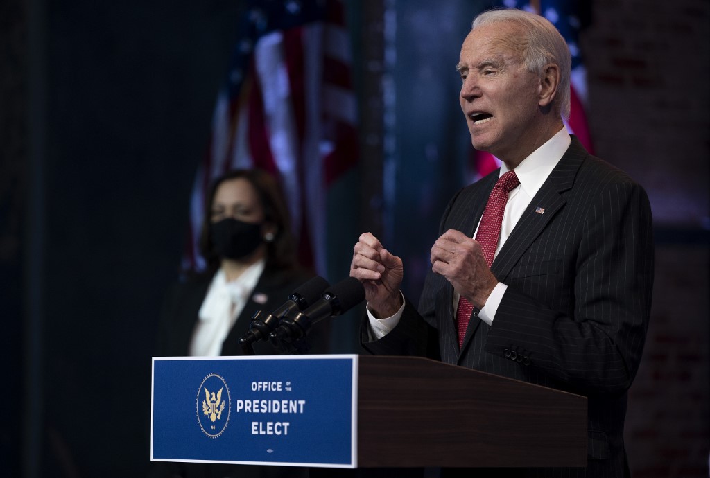 Joe Biden, presidente electo de los Estados Unidos | AFP