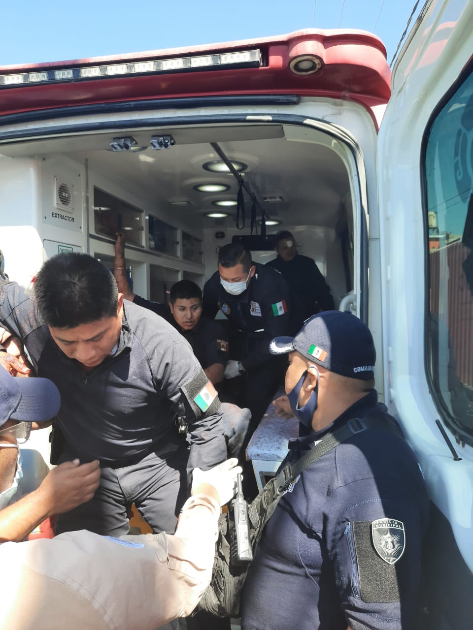 Los heridos fueron trasladados al hospital.