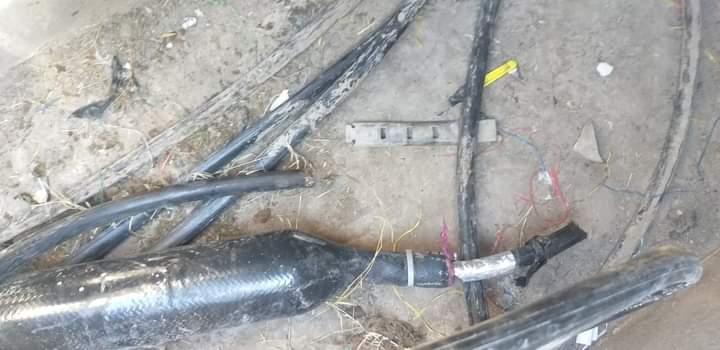 Robo de fibra óptica y corte de cableado. (Cortesía)