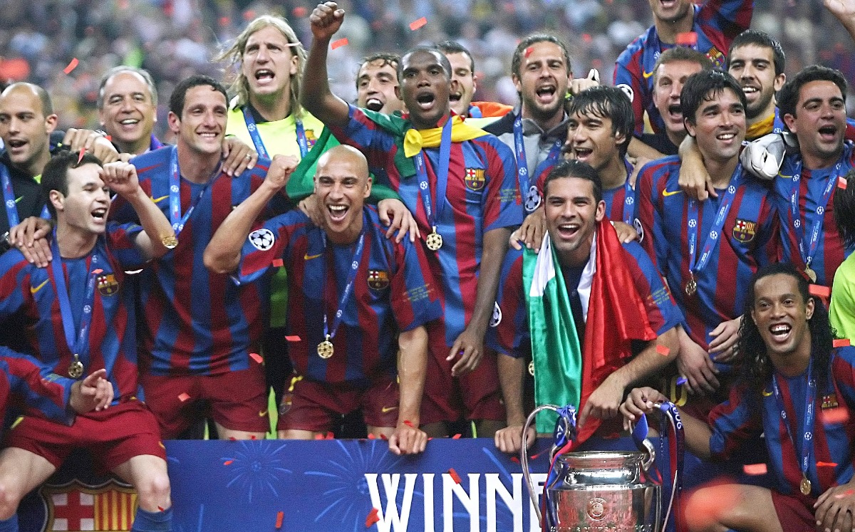 Barcelona y Rafael Márquez, campeones de la Champions League 2006 (AFP)