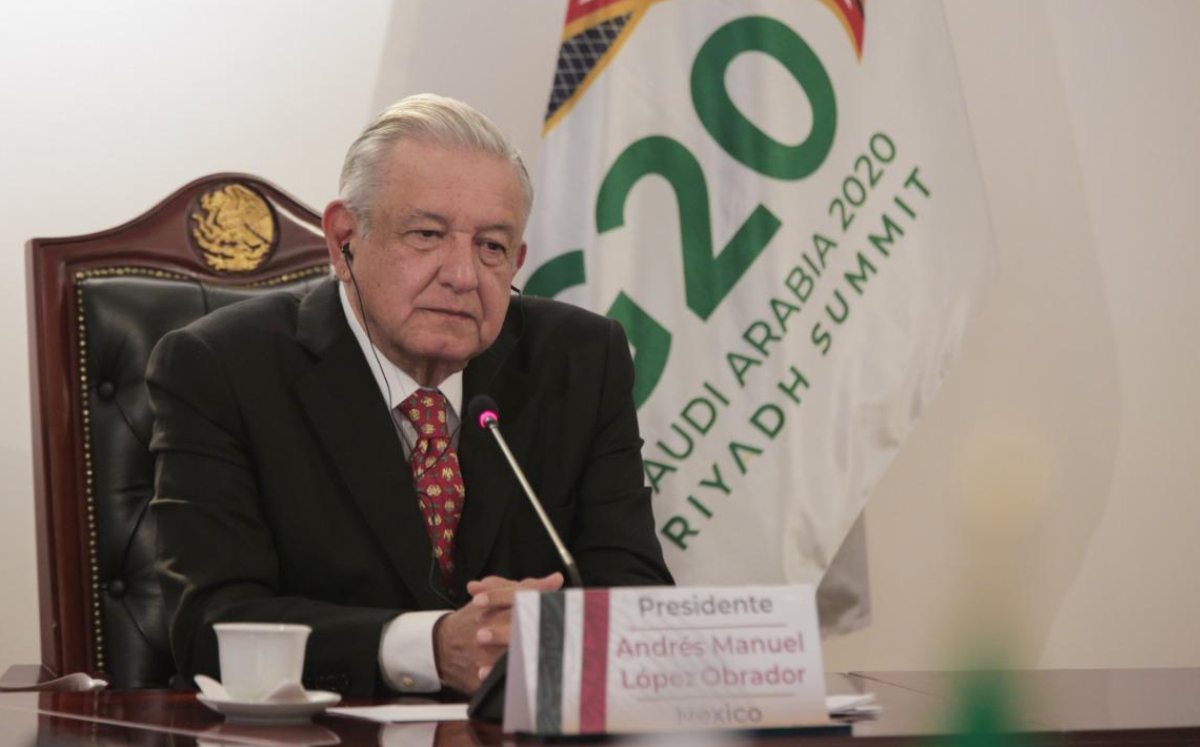 El Presidente durante su primera intervención en la reunión del G20. (Especial)