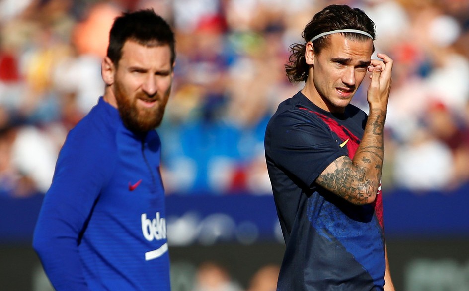 Lionel Messi y Griezmann (Reuters)