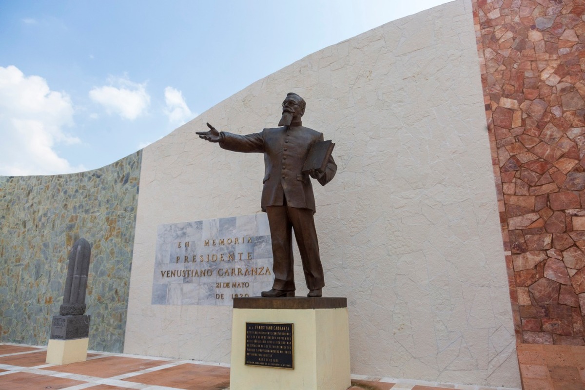 Monumento al presidente de México en la época revolucionaria. (Andrés Lobato)