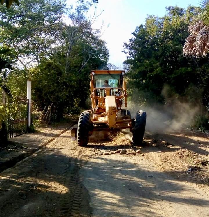 Pavimentación de calles en Altamira. (Cortesía)
