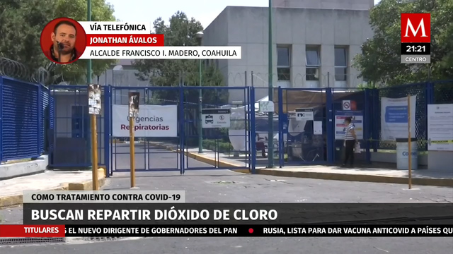 Alcalde de Coahuila entregará dosis de dióxido de cloro a pacientes con covid-19