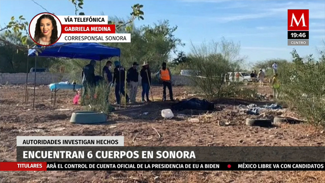 Localizan seis cuerpos dentro de fosas clandestinas en Ciudad Obregón, Sonora