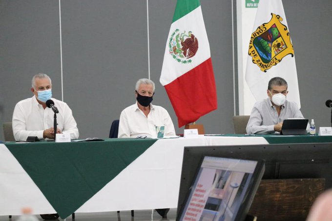 Este lunes en Torreón, se realizó la sesión del Subcomité de Salud que atiende la pandemia de covid-19 en La Laguna. (Cortesía)