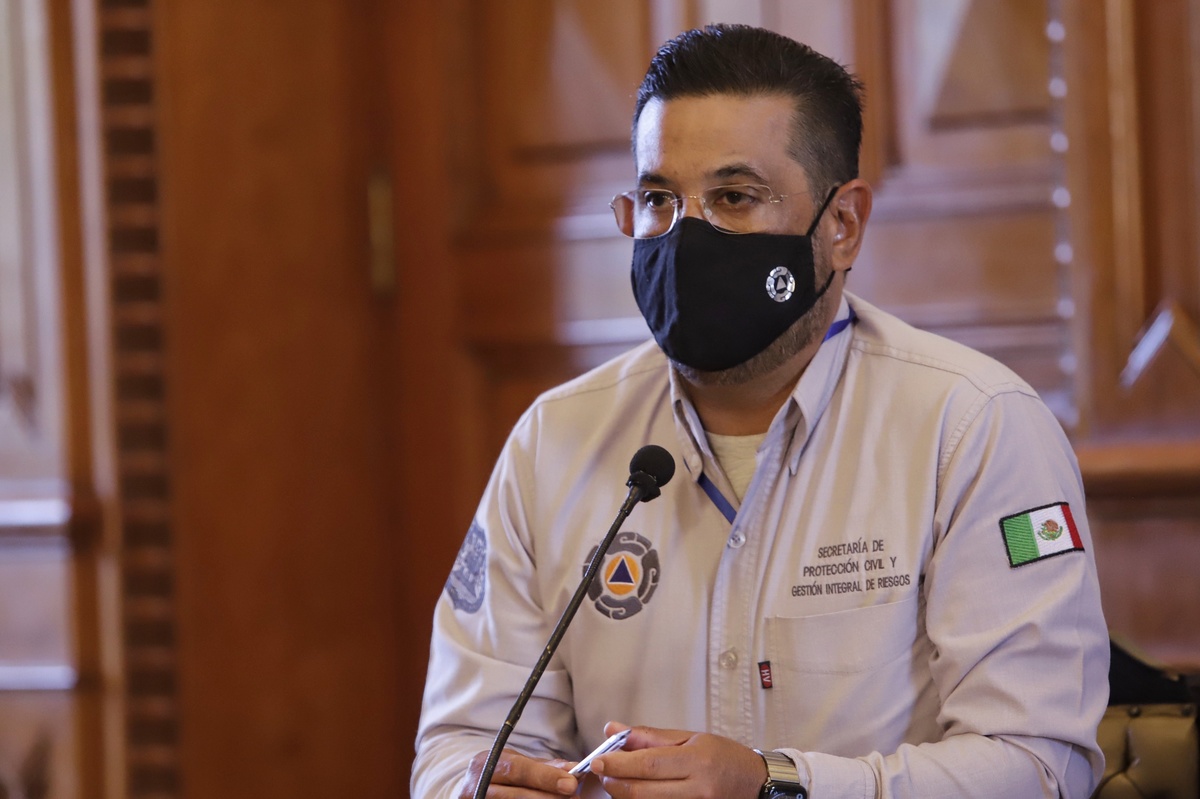 Secretario de Protección Civil, Gustavo Ariza Salvatori. (Agencia Enfoque)