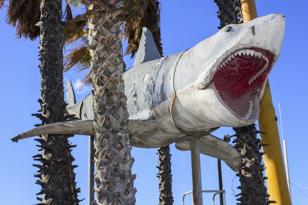 Es la única replica que queda de la película original de "Tiburón". (AFP)