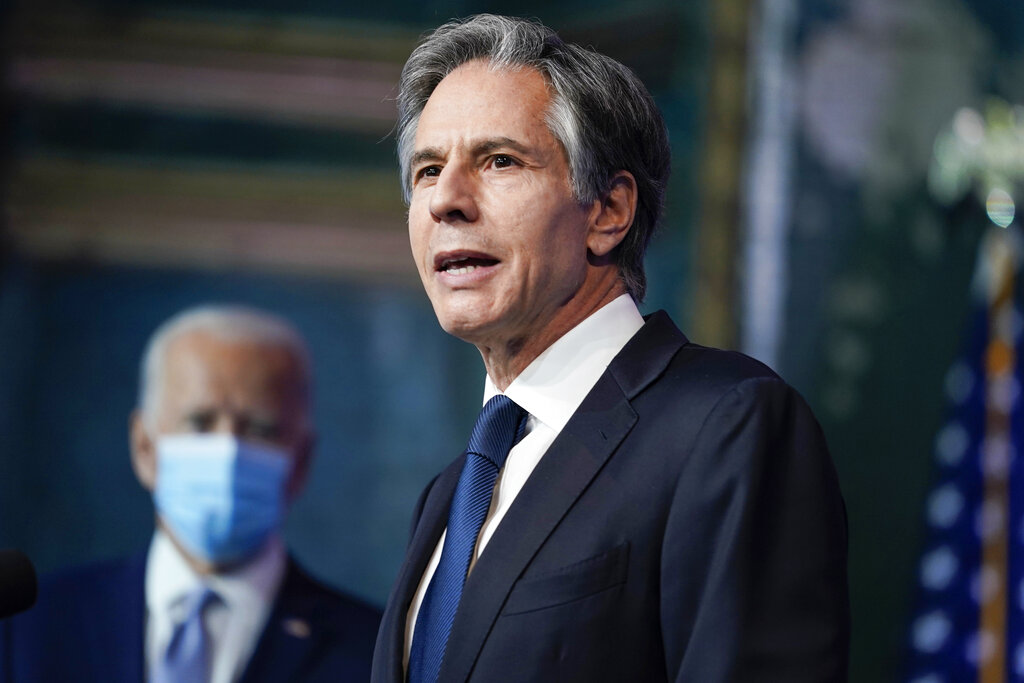 Antony Blinken será el próximo secretario de Estado; afirmando que buscará recuperar el multilateralismo con los aliados históricos. (AP)