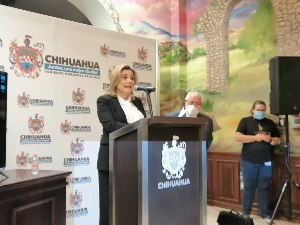 La presidenta municipal de Chihuahua, María Eugenia Campos Galván. (Juan José García Amaro)