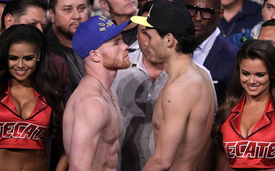 Canelo Álvarez y Chávez Jr (AFP)